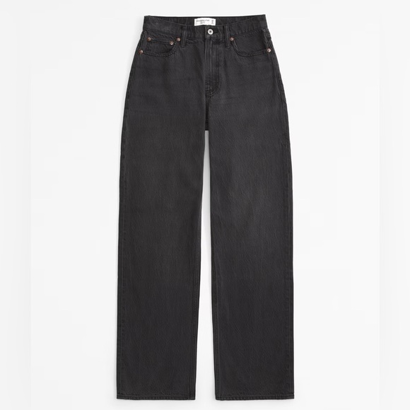 Abercrombie & Fitch High Rise Loose Jean - Curve Love - Picture 1 of 11